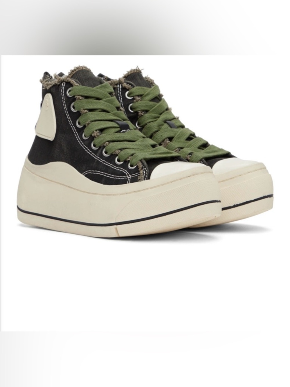 R13 Kurt Canvas high top platform sneakers